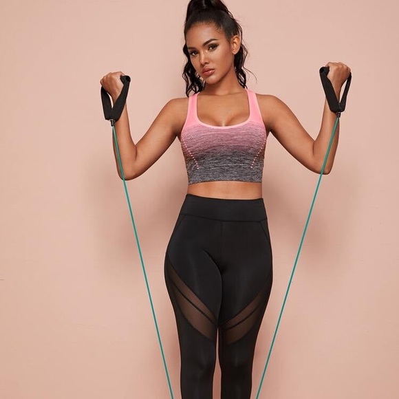 Sports Bra Pink and Black Small Medium NWT - Picture 4 of 8